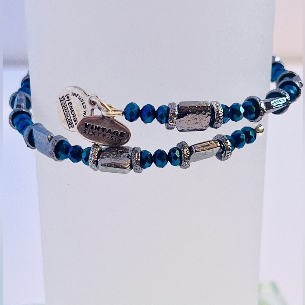 Alex and Ani Vintage 66 “Norway” Wrap Bracelet. Silver Finish. - Picture 3 of 6